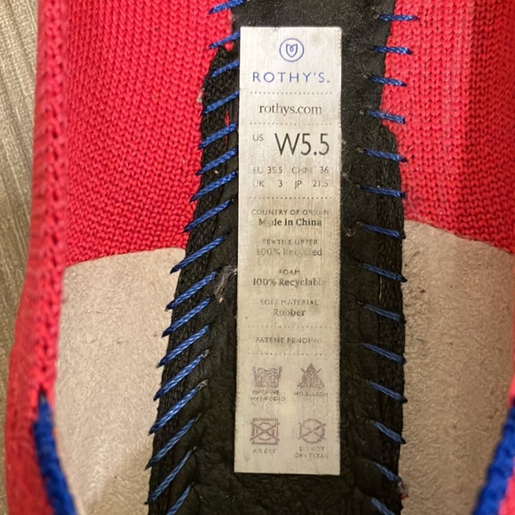 Rothy’s round toe flats hot pink color size 5.5 - Picture 9 of 13